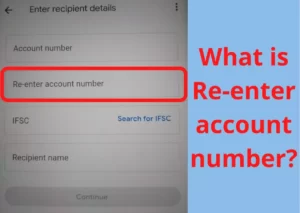 re enter account number