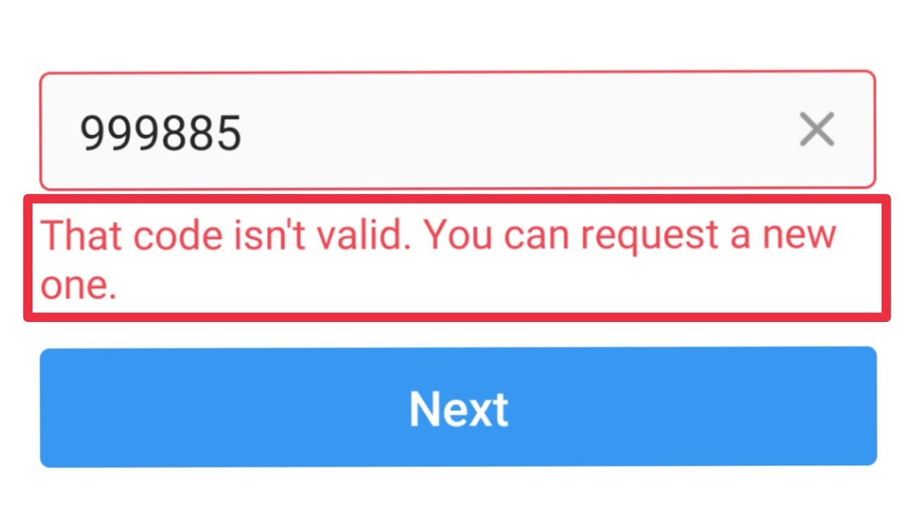 How To Fix That Code Isn't Valid On Instagram - Indian Tech Hunter